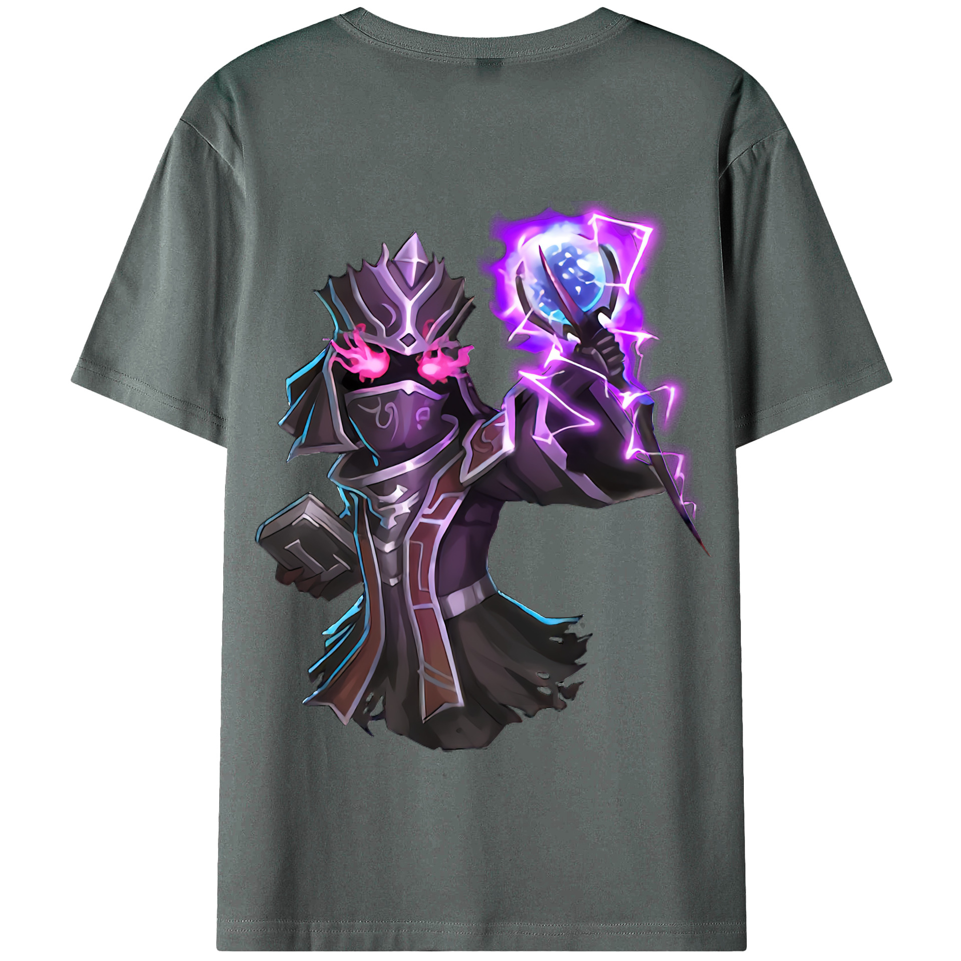 （画像用） リーグ・オブ・レジェンド League of Legends LOL 綿100％半袖Tシャツ（背面プリント）